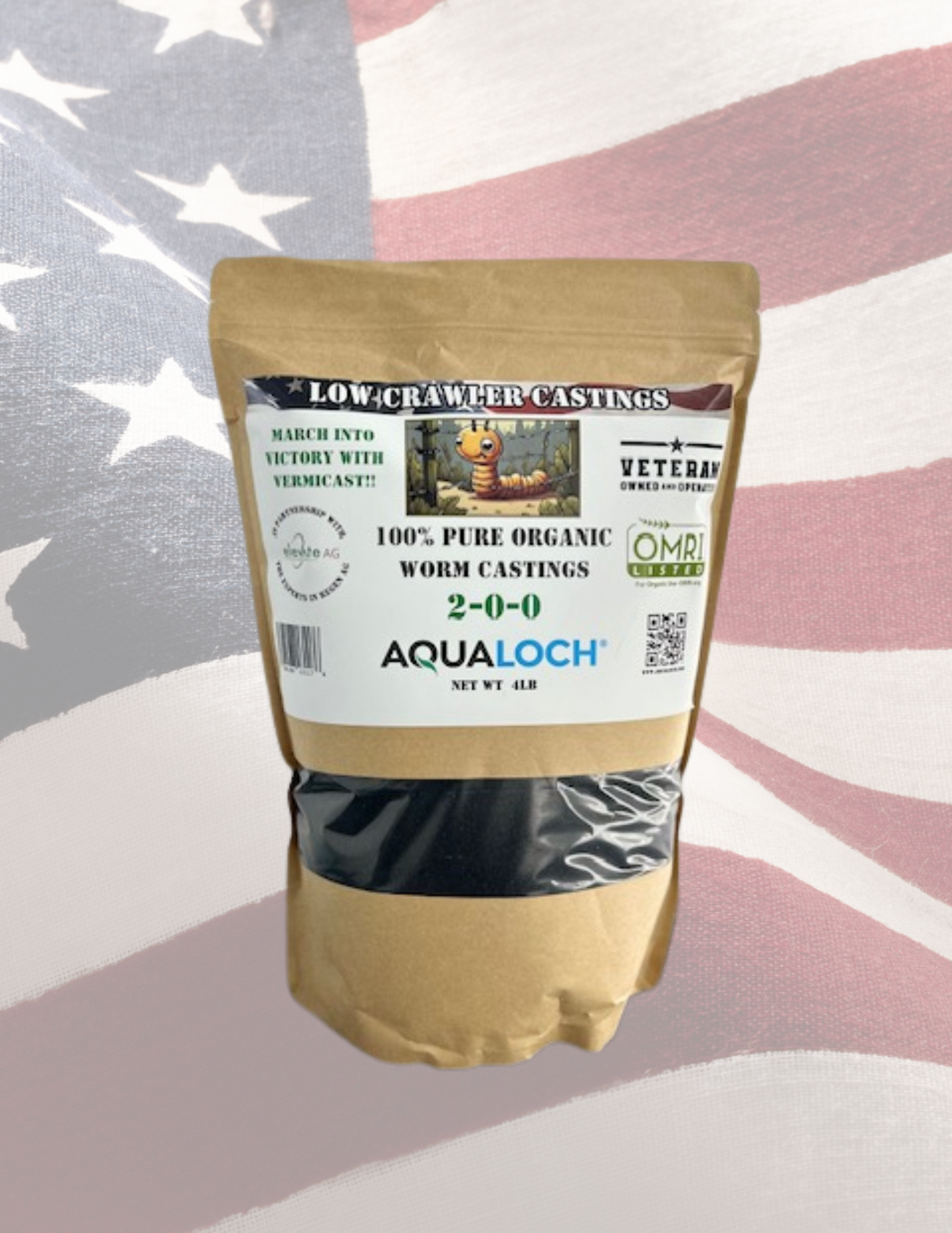 Low Crawler Castings | 100% Pure Organic Worm Castings | Fulfilled by U.S. Veterans