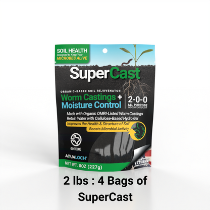 Super Cast- Soil Rejuvenator : Bring Dead Soil Back to Life Activate Plant Root Systems Microbial soil activity